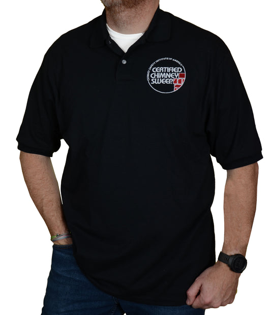 CCS Black Short-Sleeve Polo Shirt