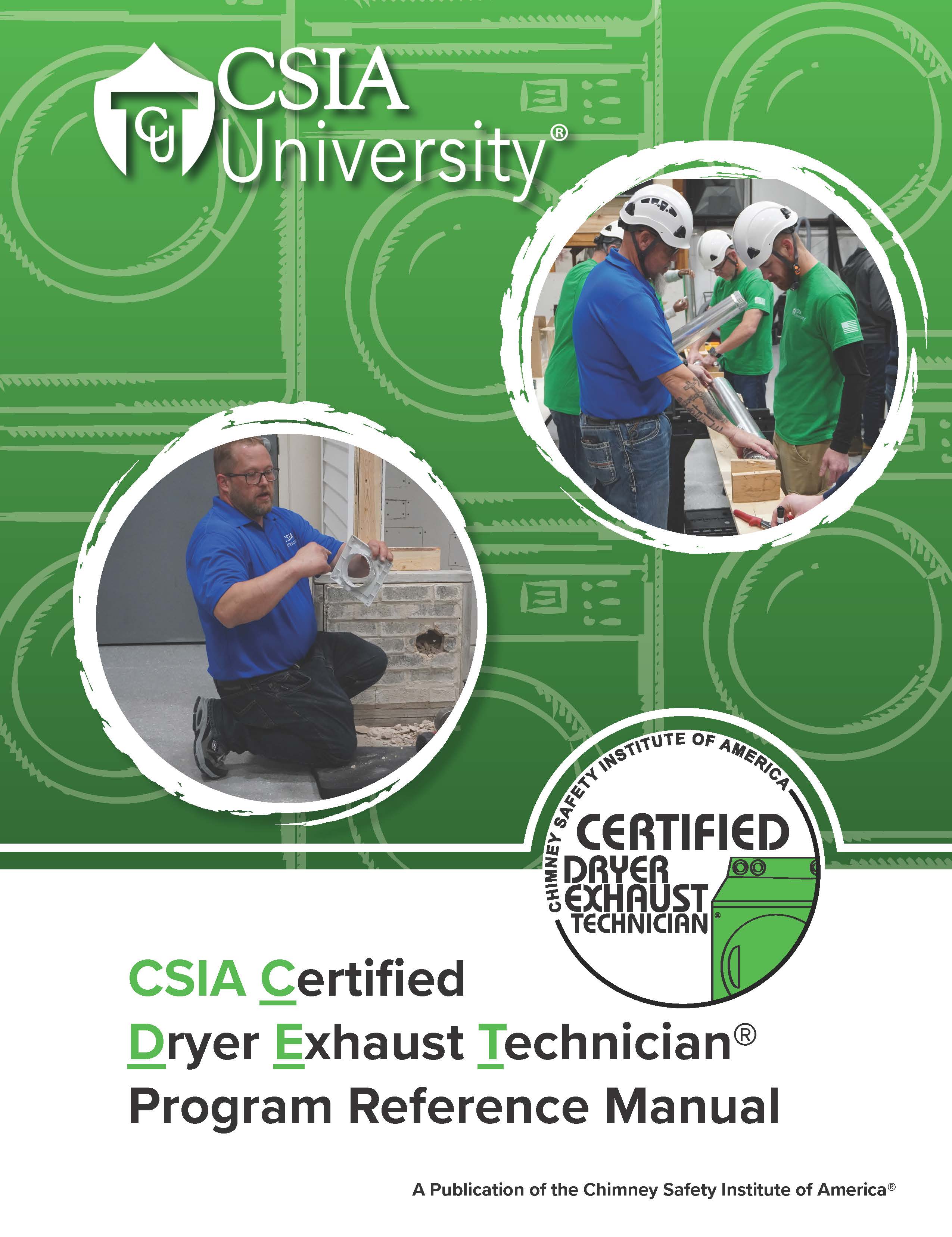 Certified Dryer Exhaust Technician's Manual - Printed Product – CSIA ...